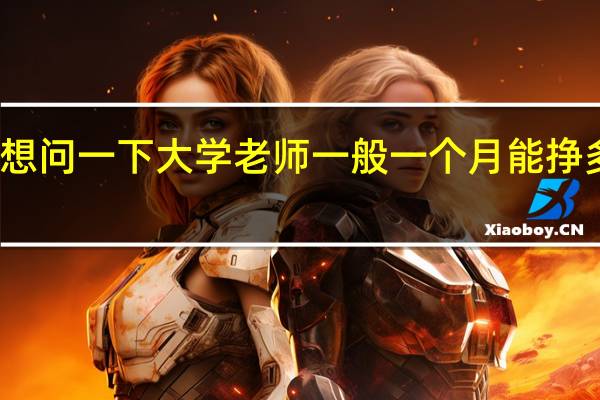 想问一下大学老师一般一个月能挣多少钱
