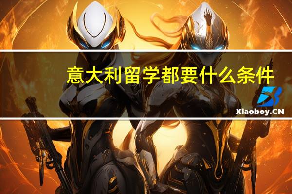 意大利留学都要什么条件