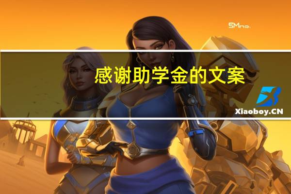 感谢助学金的文案