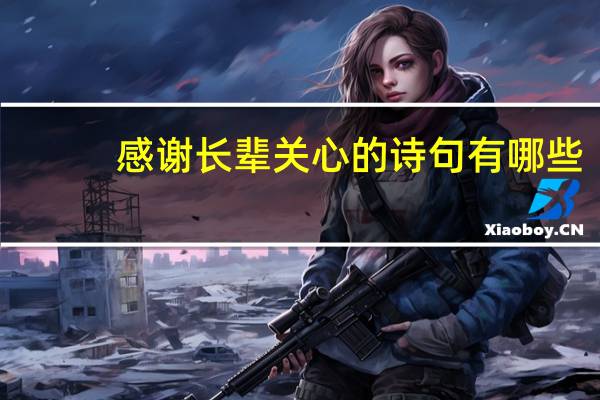 感谢长辈关心的诗句有哪些
