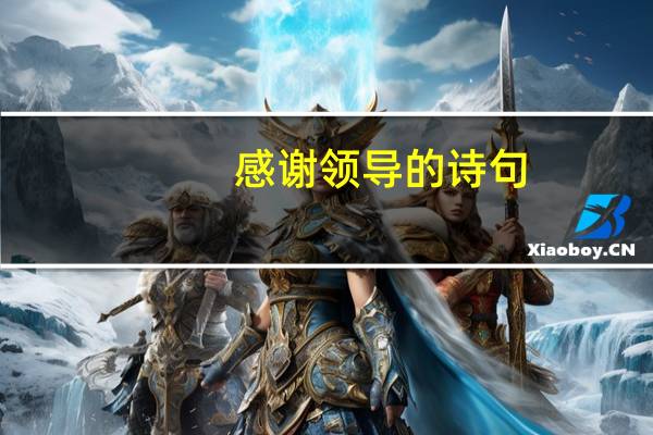 感谢领导的诗句