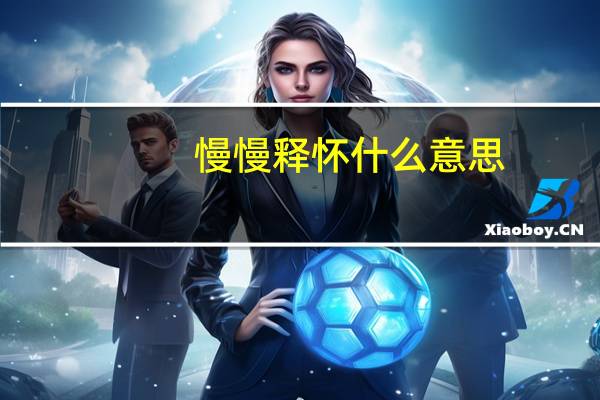 慢慢释怀什么意思