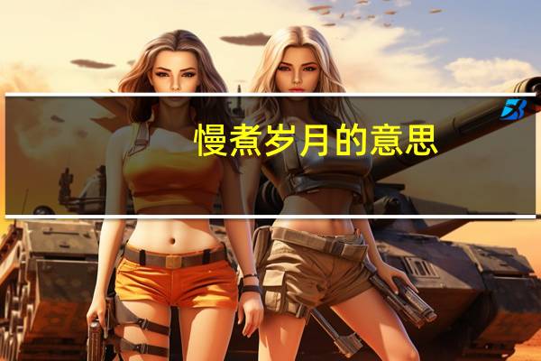 慢煮岁月的意思