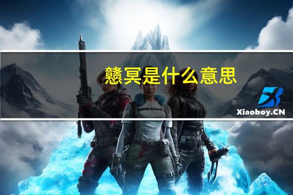 戆冥是什么意思