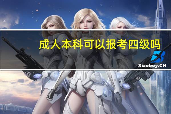 成人本科可以报考四级吗
