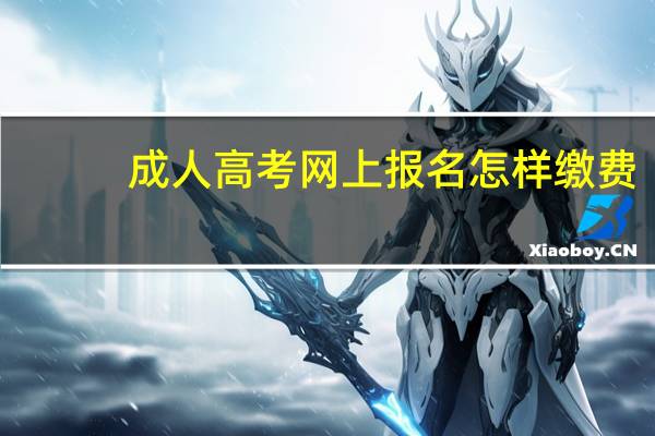 成人高考网上报名怎样缴费