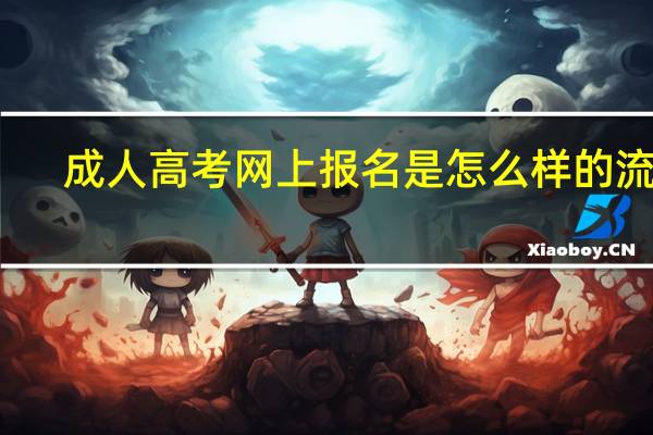 成人高考网上报名是怎么样的流程
