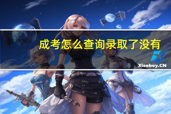 成考怎么查询录取了没有。