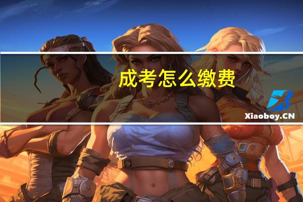 成考怎么缴费