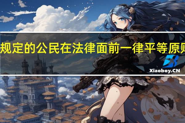 我国宪法规定的公民在法律面前一律平等原则的含义是什么