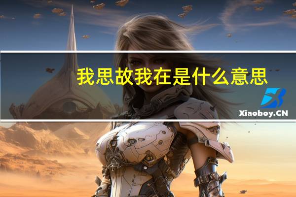 我思故我在是什么意思