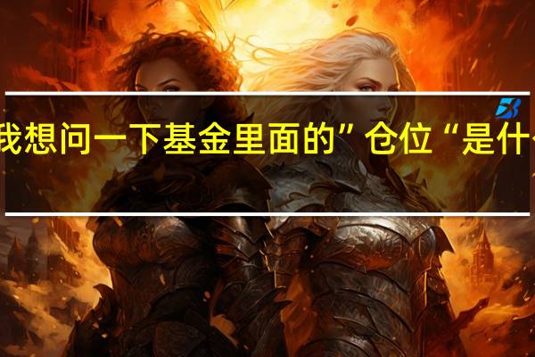 我想问一下基金里面的”仓位“是什么意思