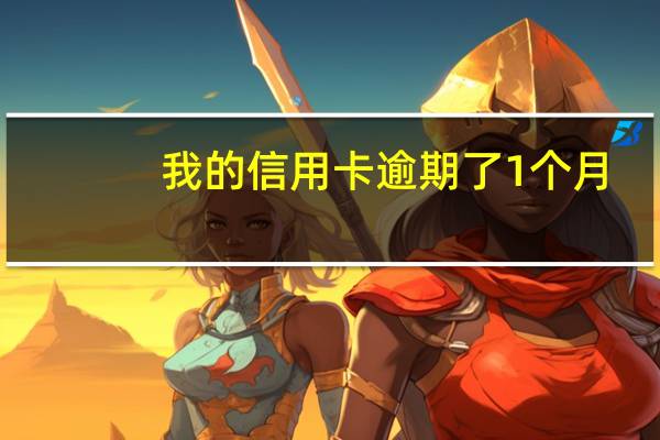 我的信用卡逾期了1个月，还可以贷款么