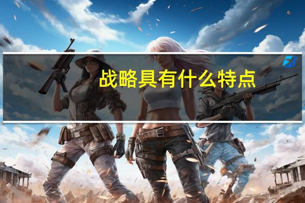 战略具有什么特点