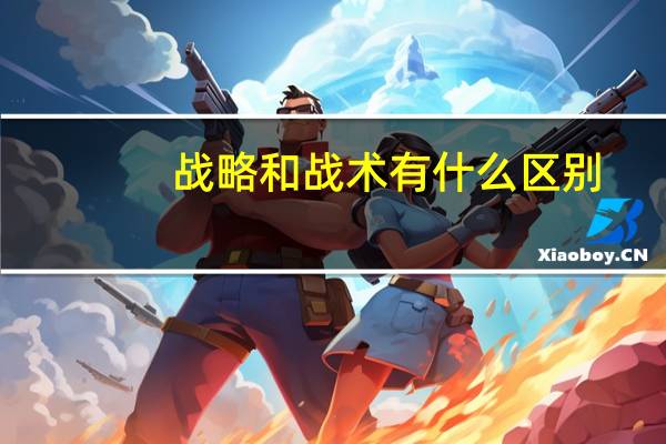 战略和战术有什么区别