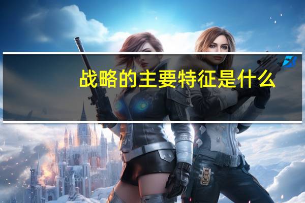 战略的主要特征是什么