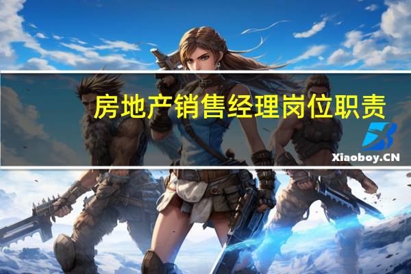 房地产销售经理岗位职责