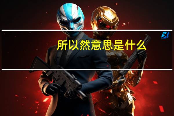所以然意思是什么