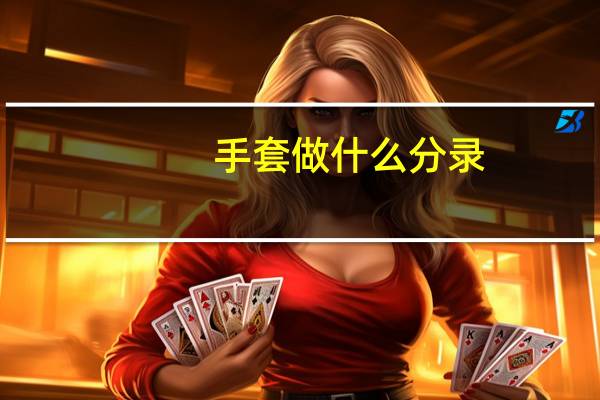 手套做什么分录