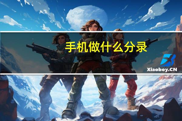 手机做什么分录
