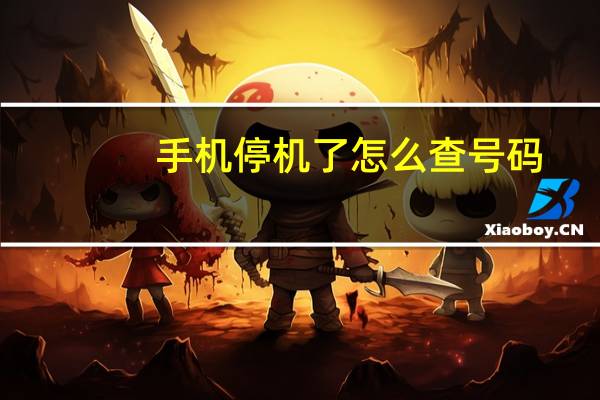 手机停机了怎么查号码