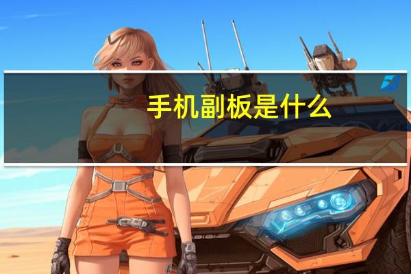 手机副板是什么