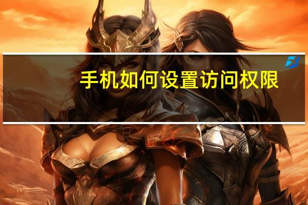 手机如何设置访问权限