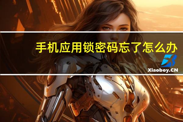 手机应用锁密码忘了怎么办