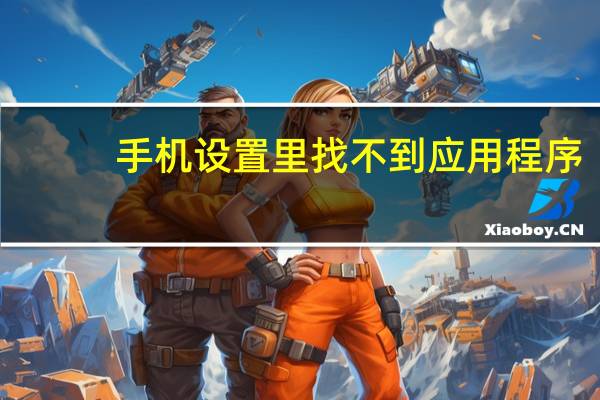 手机设置里找不到应用程序