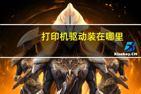 打印机驱动装在哪里