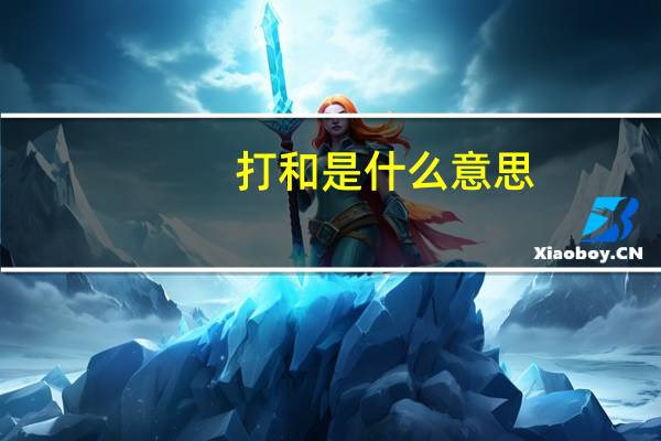 打和是什么意思