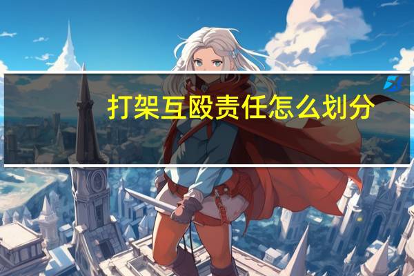 打架互殴责任怎么划分