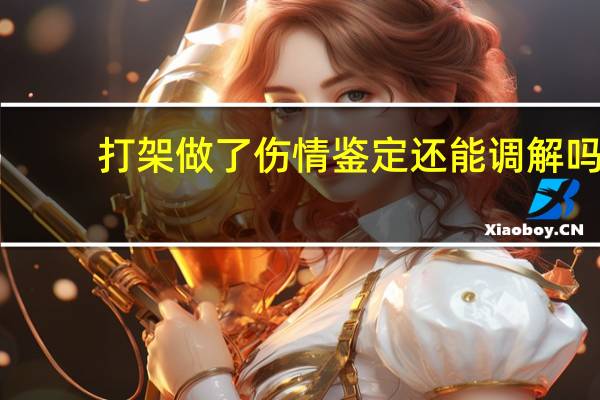 打架做了伤情鉴定还能调解吗