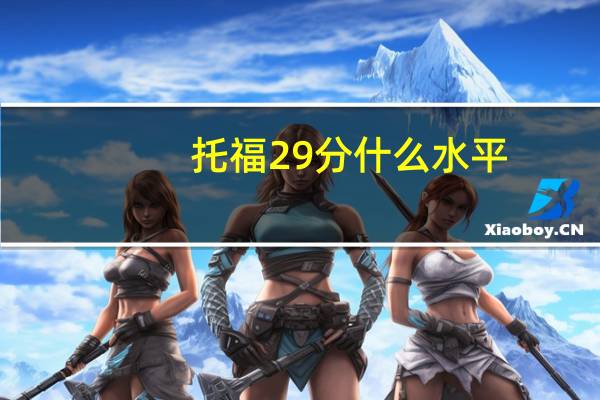 托福29分什么水平