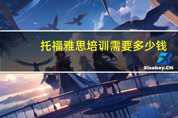 托福雅思培训需要多少钱