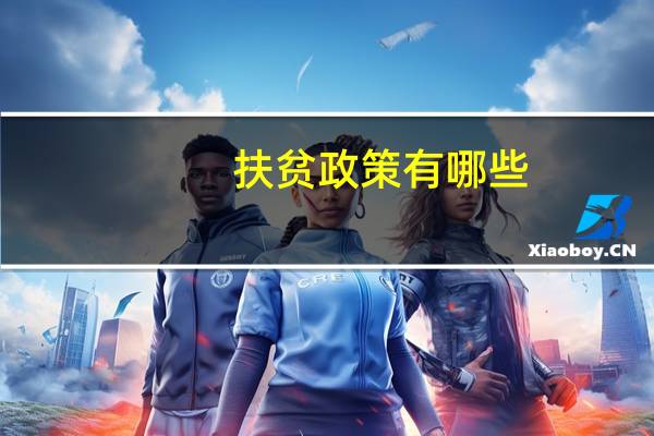 扶贫政策有哪些