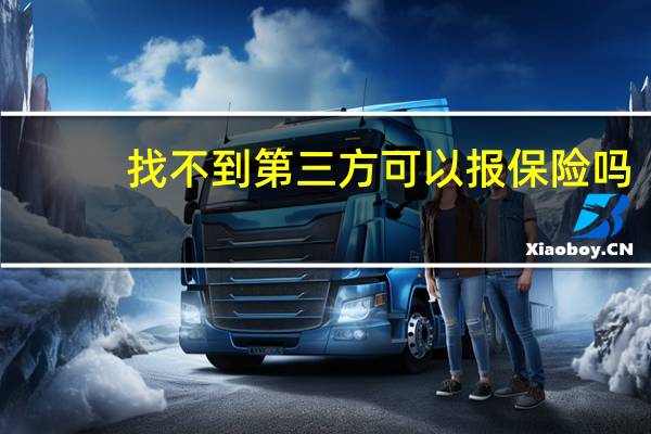 找不到第三方可以报保险吗