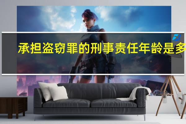 承担盗窃罪的刑事责任年龄是多少