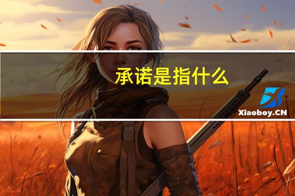 承诺是指什么