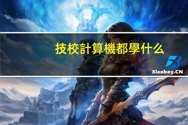 技校計算機都學什么