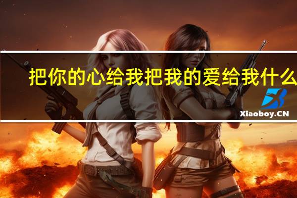 把你的心给我把我的爱给我什么歌