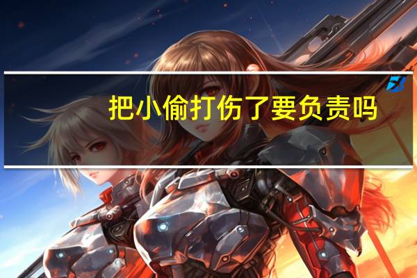 把小偷打伤了要负责吗