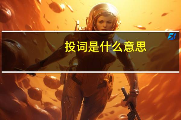 投词是什么意思