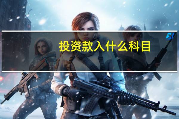 投资款入什么科目