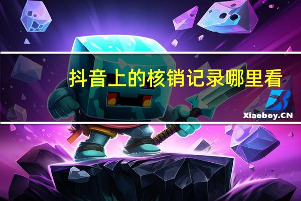 抖音上的核销记录哪里看