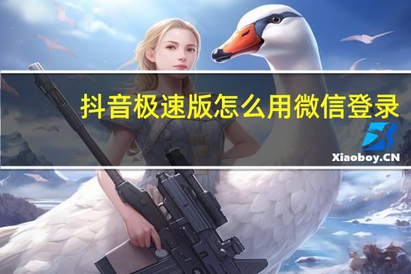 抖音极速版怎么用微信登录