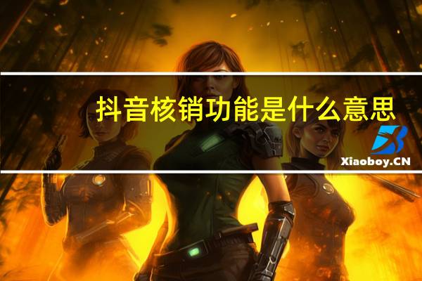 抖音核销功能是什么意思