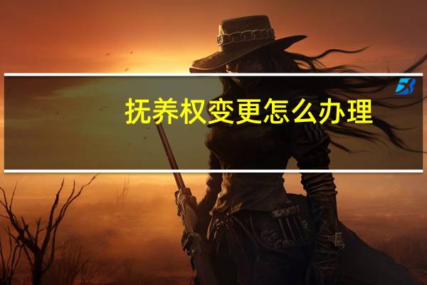 抚养权变更怎么办理