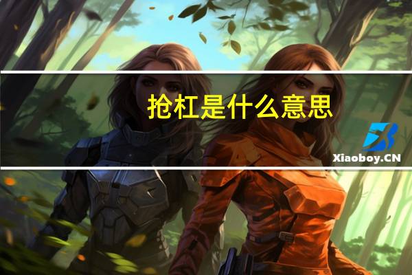 抢杠是什么意思