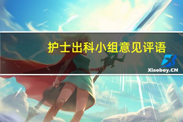 护士出科小组意见评语